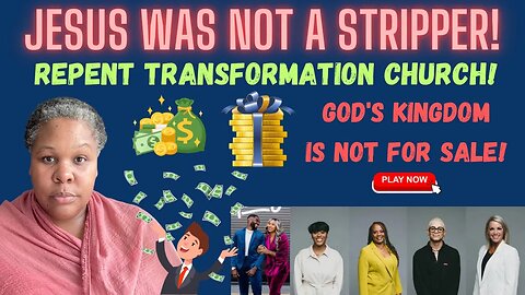 GOD IS NOT NOT A STRIPPER! Please stop 🛑 and repent!!!