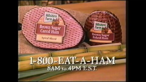 Hilshire Farm Brown Sugar Cured Ham - Commercial - 1-800-EAT-A-HAM