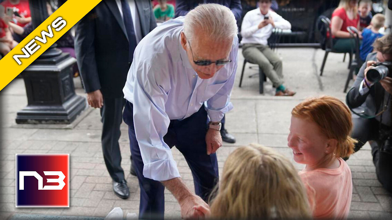 WATCH: Biden Creeps on Ice Cream Parlor Owner’s Daughters