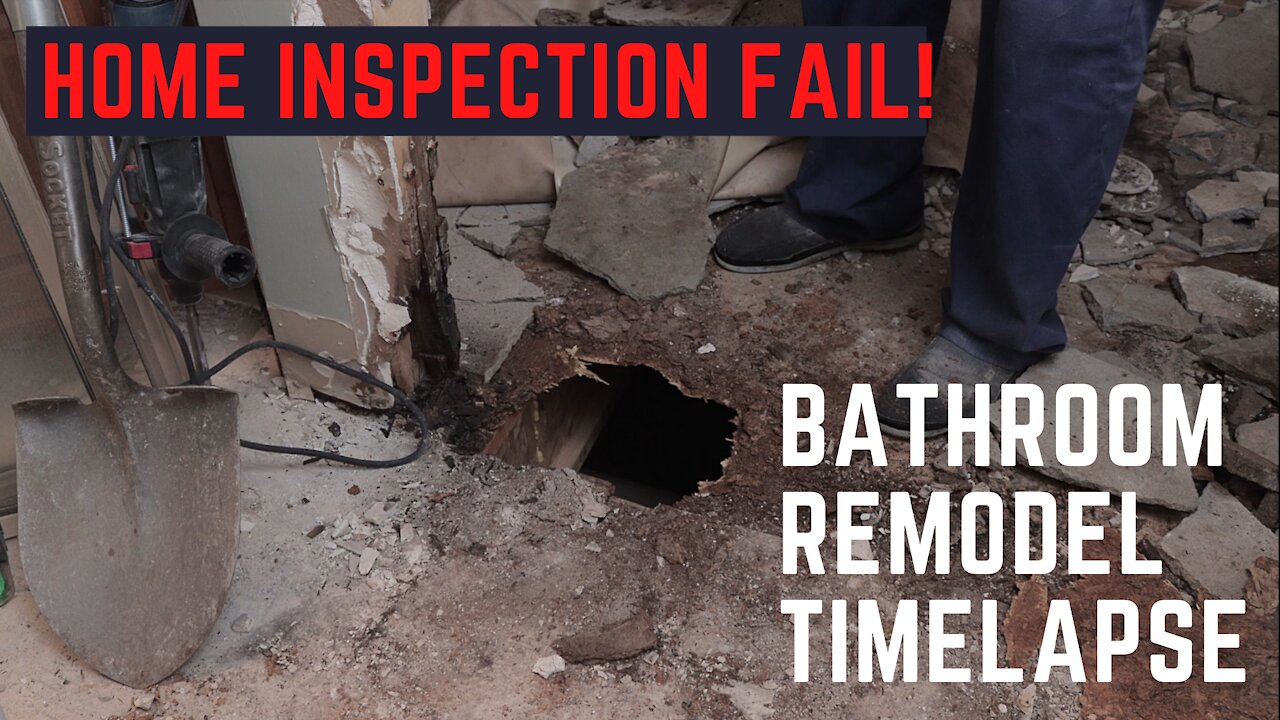 Bathroom Rebuild Time Lapse : Home Inspection FAIL