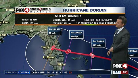 Tracking Dorian and Stormy Weather