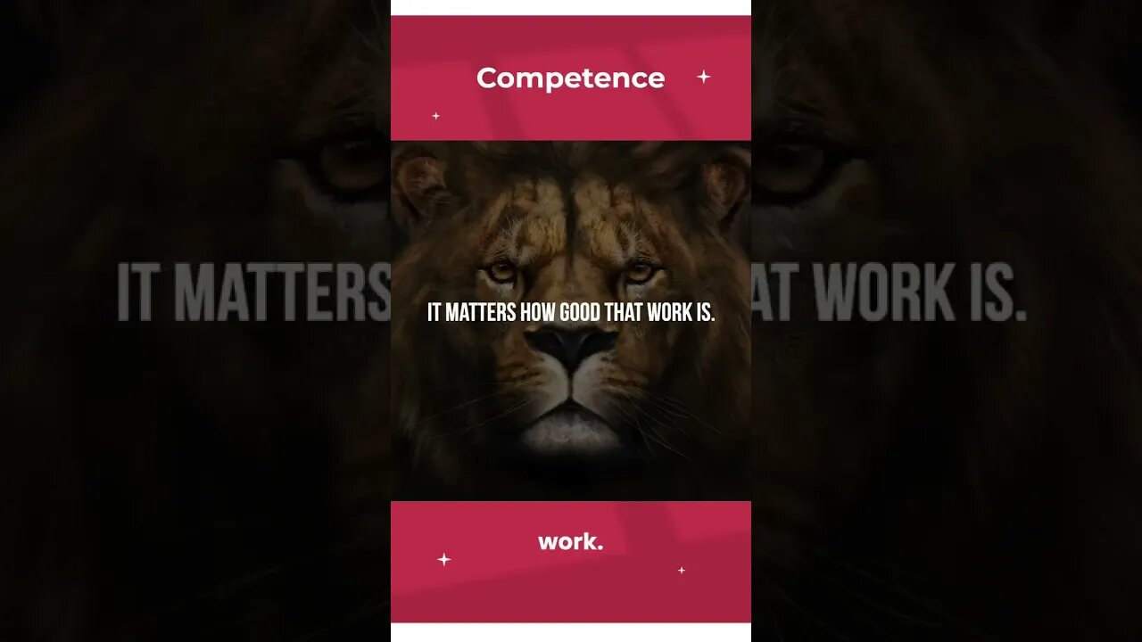 Competence Lion Mentality