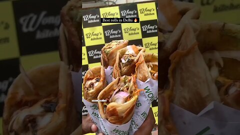 Rolls In Delhi 😋 #vlogs #minivlog #foodvlog