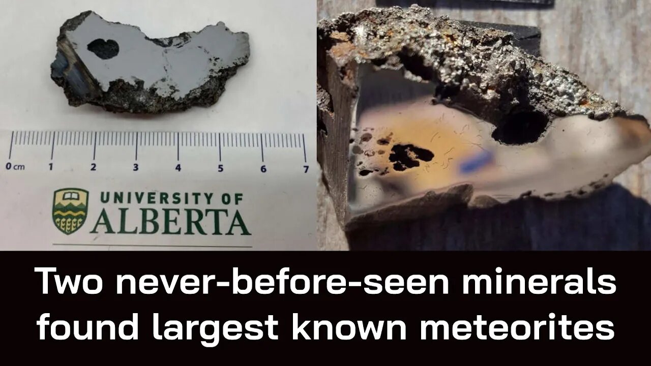 Two minerals, never-before-seen on Earth, found in one of planet's largest known meteorites