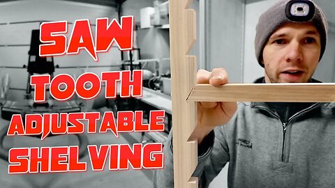 Saw Tooth Adjustable Shelving. How to install in a Cabinet