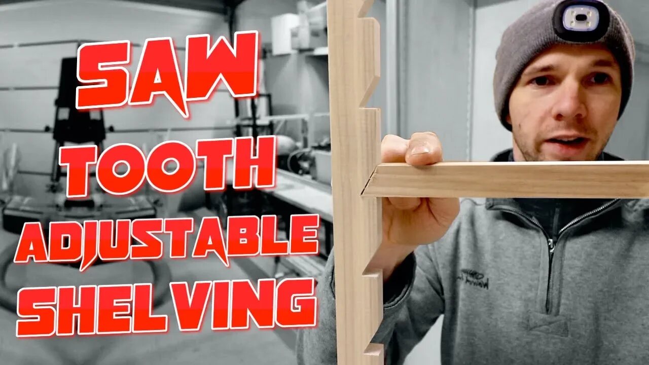 Saw Tooth Adjustable Shelving. How to install in a Cabinet