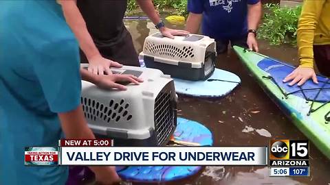 Underwear drive underway for Hurricane Harvey victims