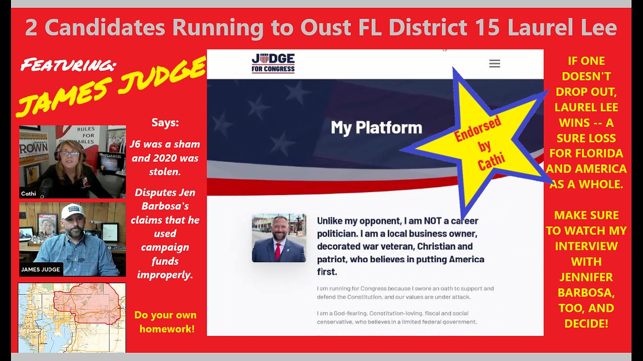 Florida District 15 Candidates Seek to Oust Laurel Lee (2 of 2 Parts)