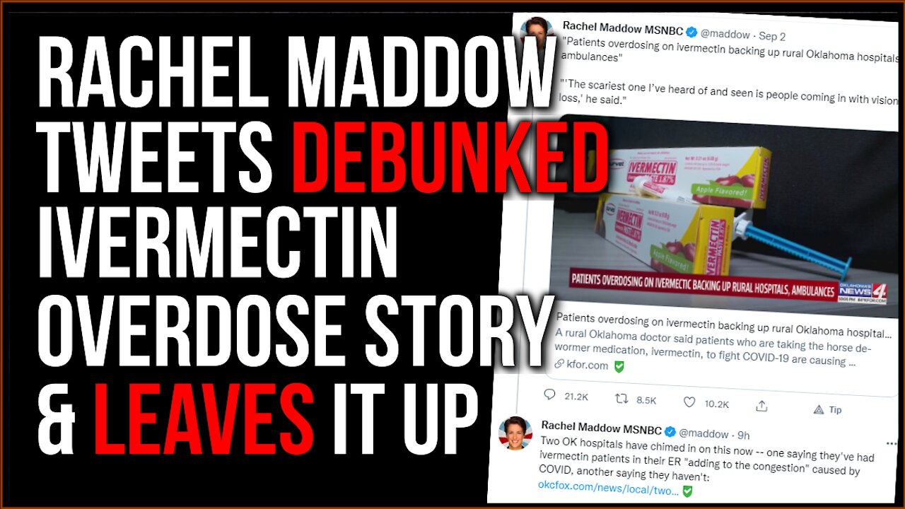 Rachel Maddow Tweets False Story That's PROVEN Wrong, LEAVES Her Tweet Up