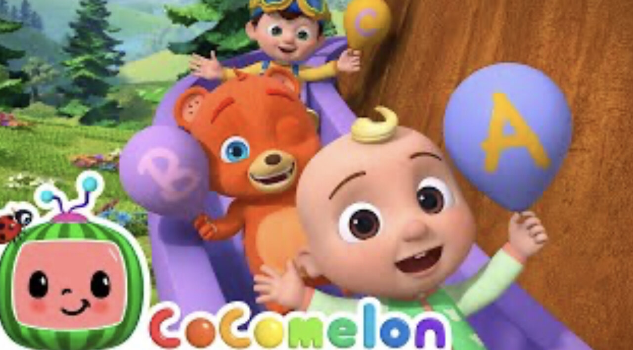 ABC Song with Balloons and Animals | CoComelon Nursery Rhymes & Animal Songs