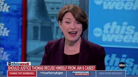 Sen. Klobuchar Rips SCOTUS' Silence On New Ginni Thomas Reports