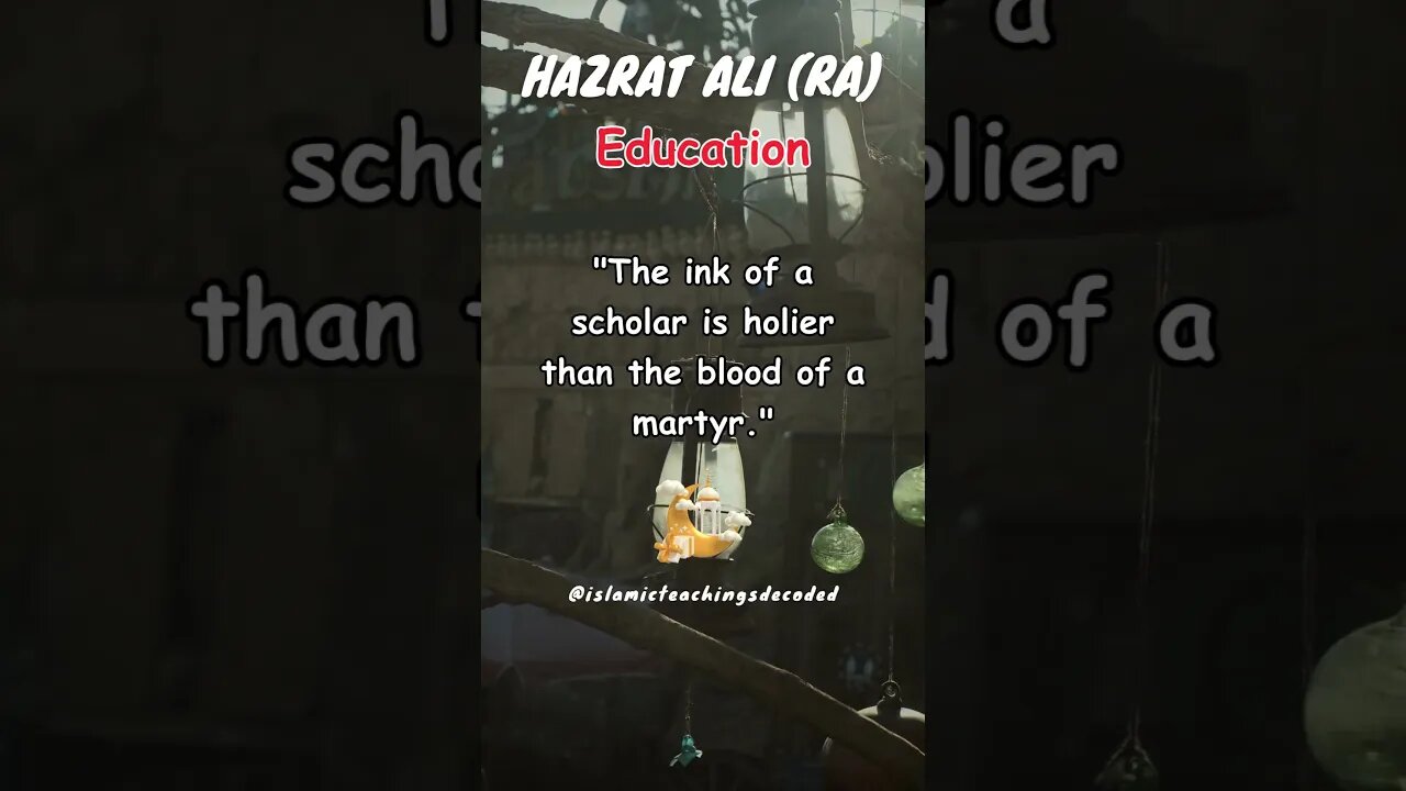 Hazrat Ali RA Saying About Education #islam #islmaicstatus #shorts