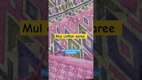 Mul cotton saree #cottonsarees #cottonsaree