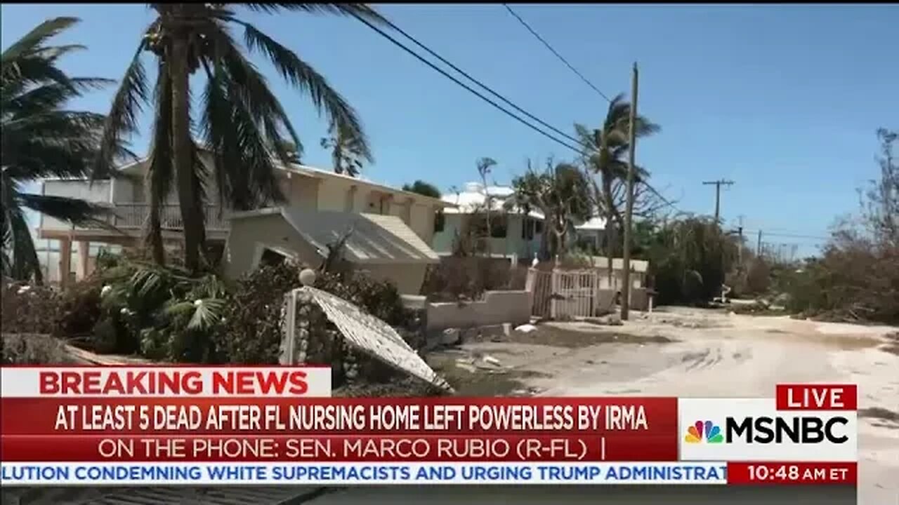 Rubio discusses Hurricane Irma recovery efforts on MSNBC
