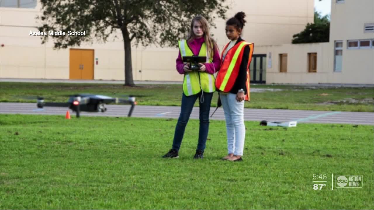 Pinellas County middle schoolers believed to be youngest certified drone pilots