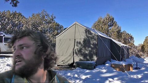 Off Grid Snow Camping EMERGENCY - Hospital Needed - I need to leave my Homestead