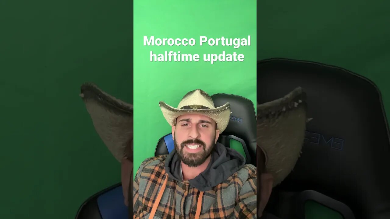 Morocco Portugal halftime update #portugal #morocco #ronaldo #fifaworldcup2022