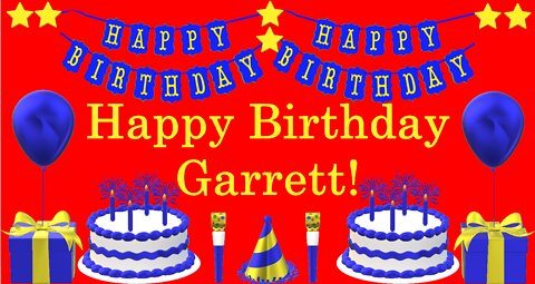 Happy Birthday 3D - Happy Birthday Garrett - Happy Birthday To You - Happy Birthday Song