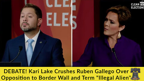 DEBATE! Kari Lake Crushes Ruben Gallego Over Opposition to Border Wall and Term "Illegal Alien"
