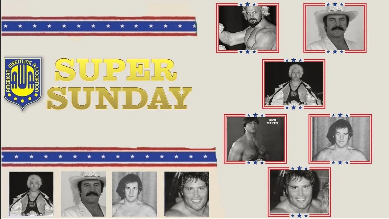 Jesse Ventura & Blackjack Lanza & Ken Patera w Bobby Heenan vs Rick Martel & The Highflyers