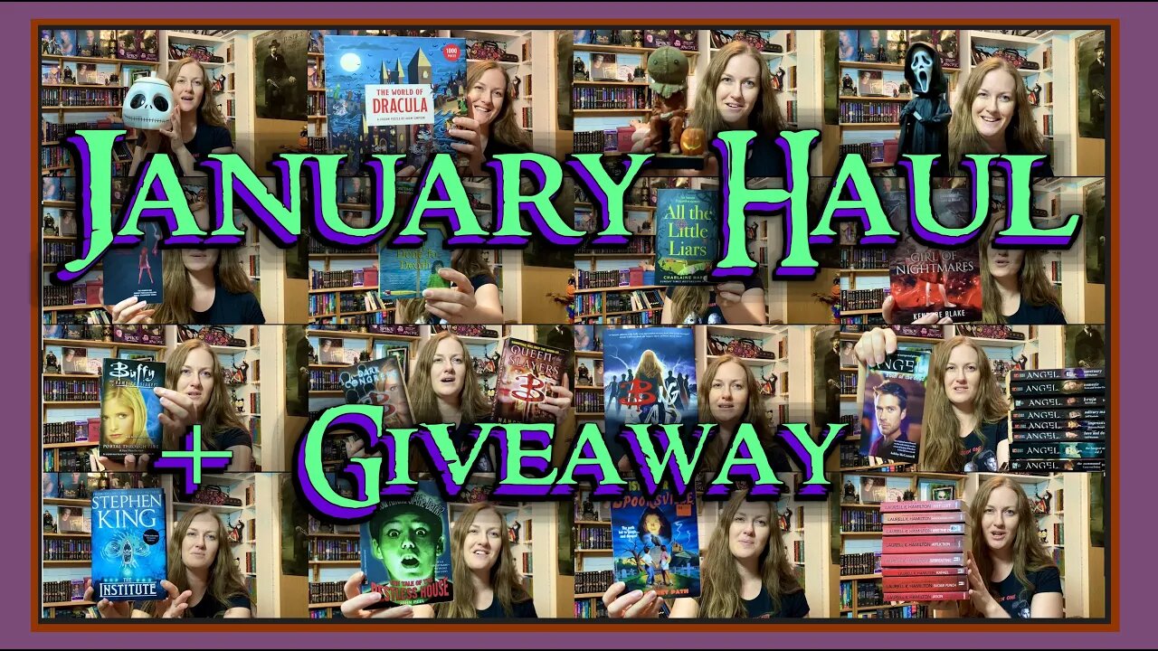 HAUL & Stephen King Giveaway + I complete my Buffy, Angel & Anita Blake book collections