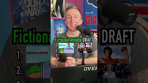 The FICTIONAL ATHLETE Draft!! Which Team Wins?! #shorts #athlete #draft #sports