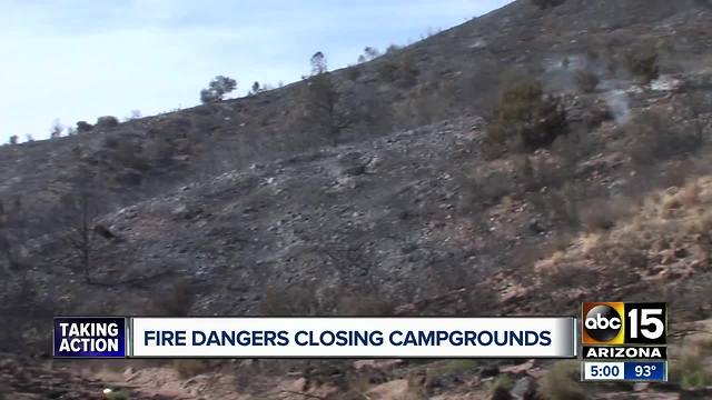 Fire dangers prompting some Arizona national forests to close