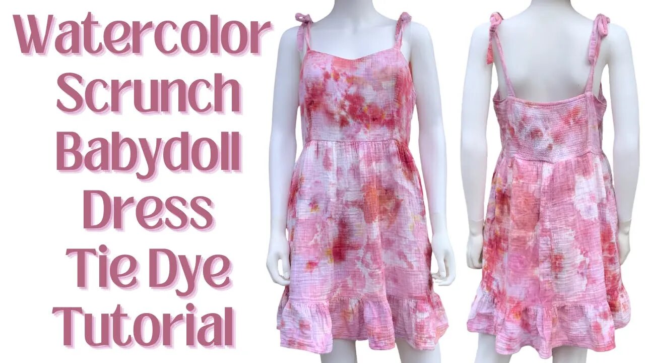 Tie-Dye Designs: TDS Watercolor Baby Doll Dress