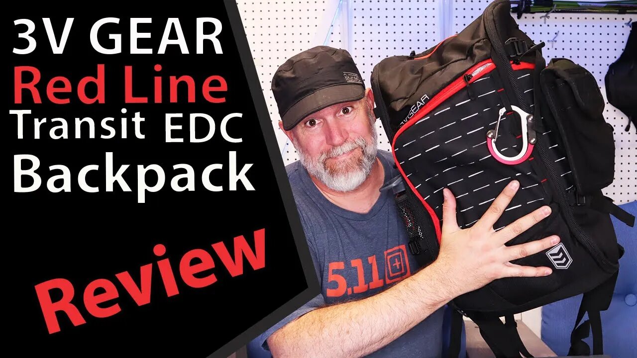 REVIEW 3V Gear EDC Transit Redline Backpack Bug Out Bag