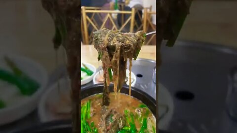 #shorts #food #Korean Boiled mud fish soup Korean restaurant