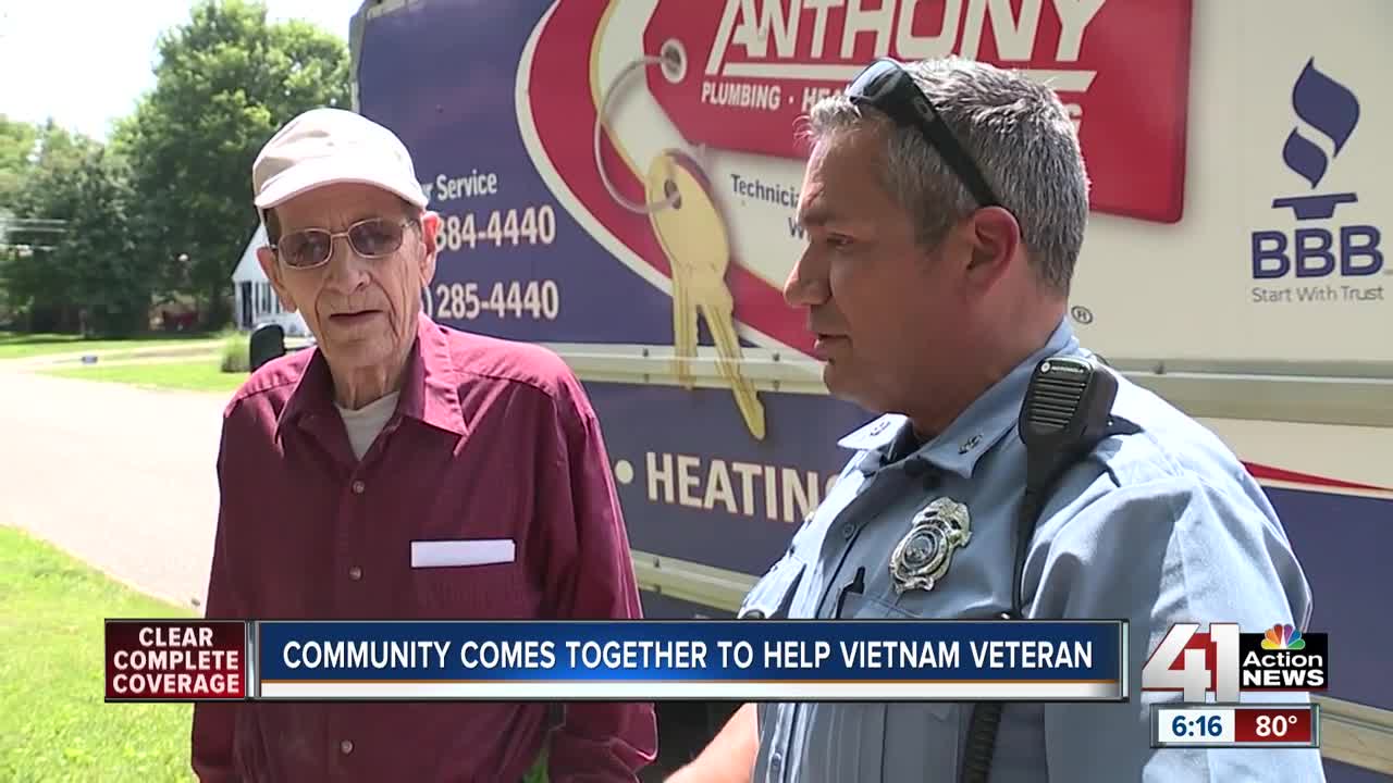 KCK Community Policing Unit helps 90-year-old veteran in need