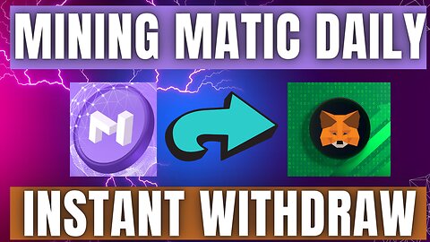 Matic new mining project.Earn matic daily.Withdraw instant.polygon mining.