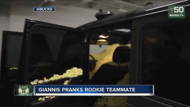 Bucks' Sterling Brown gets car 'popcorn'd'