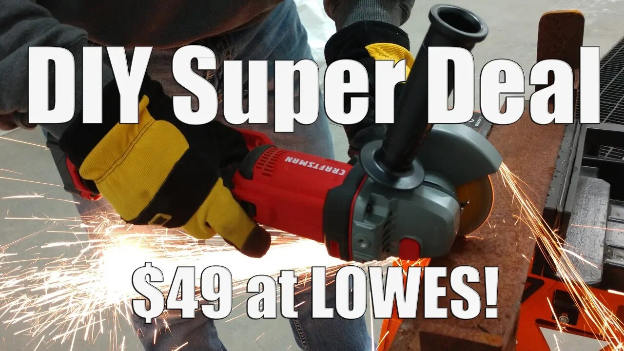 NEW CRAFTSMAN V20 4.5" 20-Volt Angle Grinder Review & New Sockets Set at LOWES