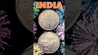 India 1 rupee 1988.#shorts #coinnotesz