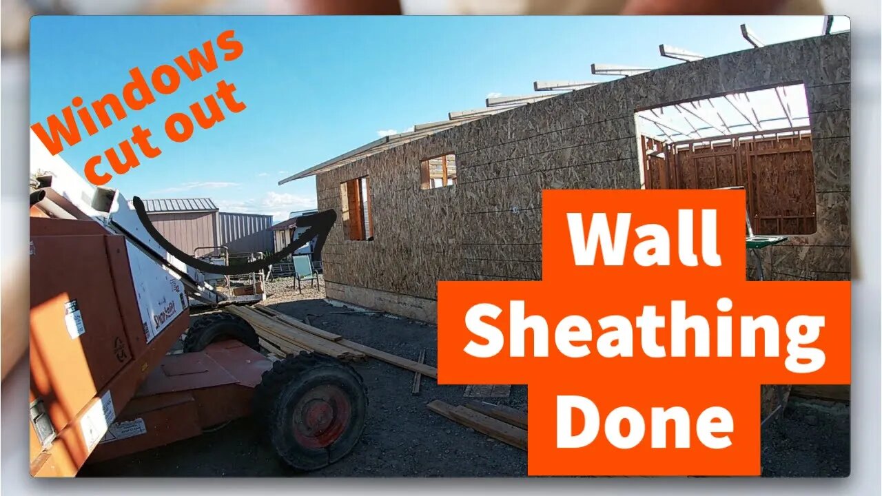 How to Build a House Addition - Sheathing walls, selling tickets to the Big & Rich Concert. Part 20