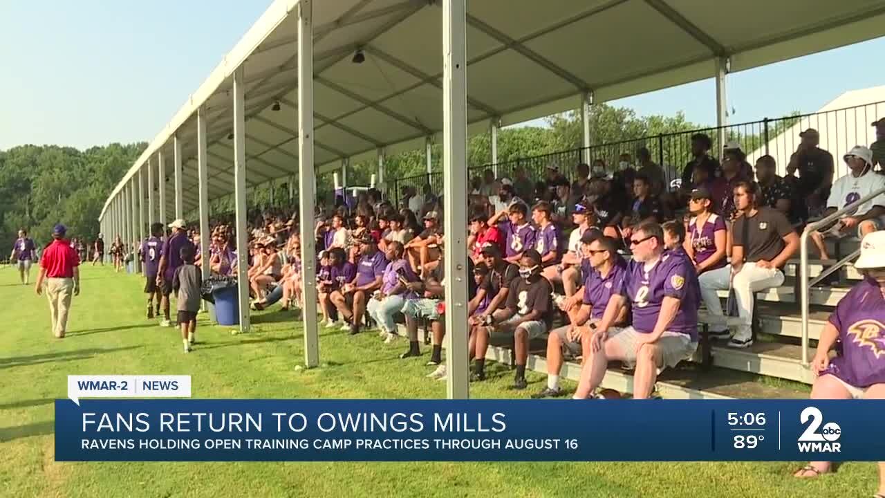 Fans return to open practice at Owings Mills performance center