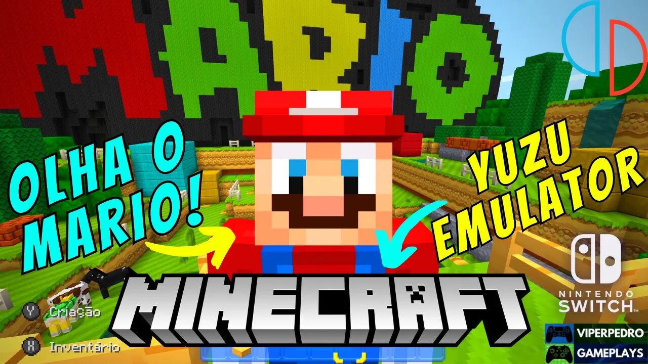 YUZU EMULATOR | MINECRAFT: O MUNDO DO SUPER MARIO! (Nintendo Switch - PC)