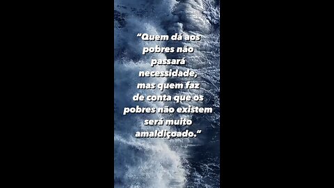 É pov não dá pra ignorar a necessidade do próximo ! you can’t ignore the need for others!