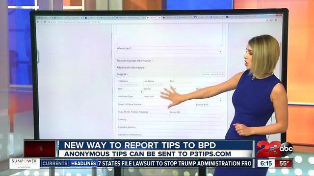 New online system to report tips to BPD