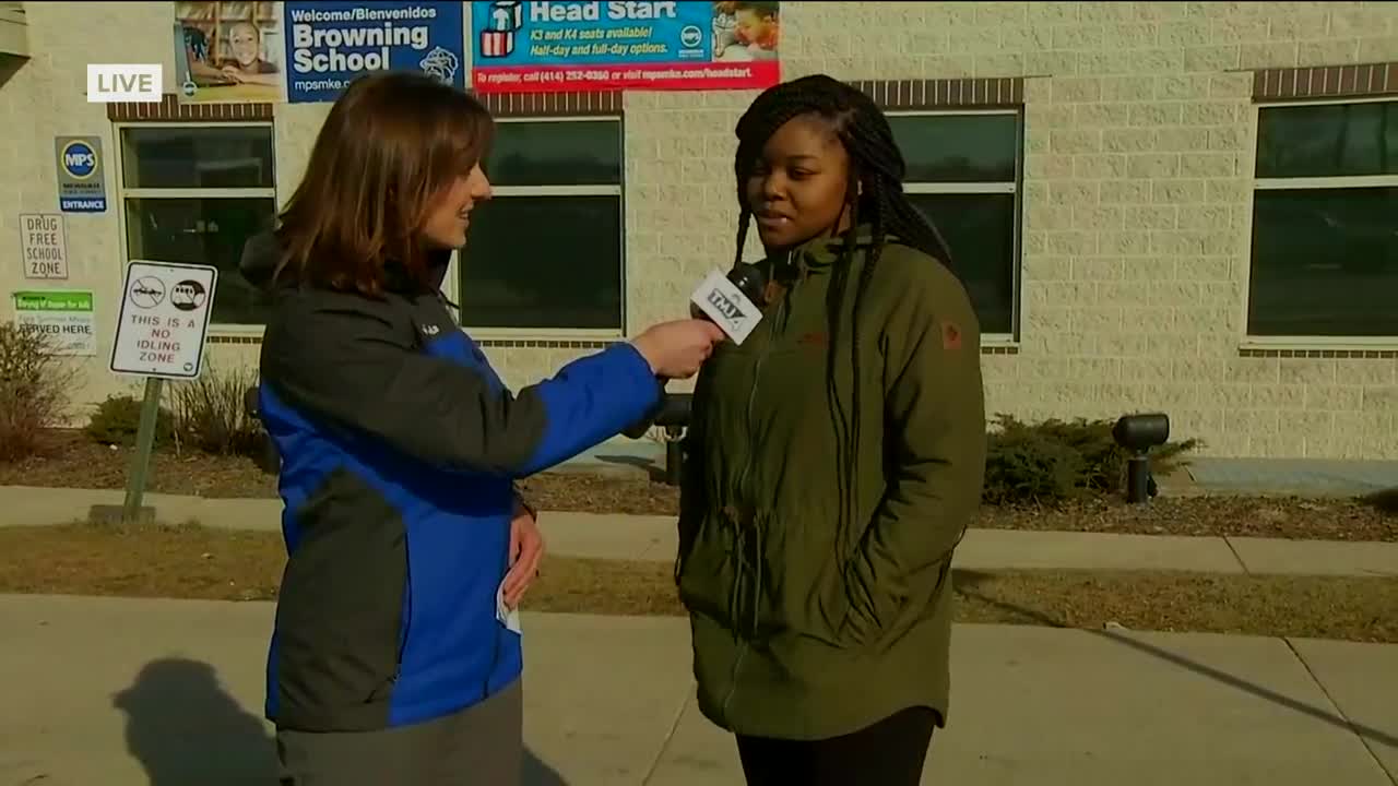 After rain, local students are helping clean up trash along Silver Spring Neighborhood Center