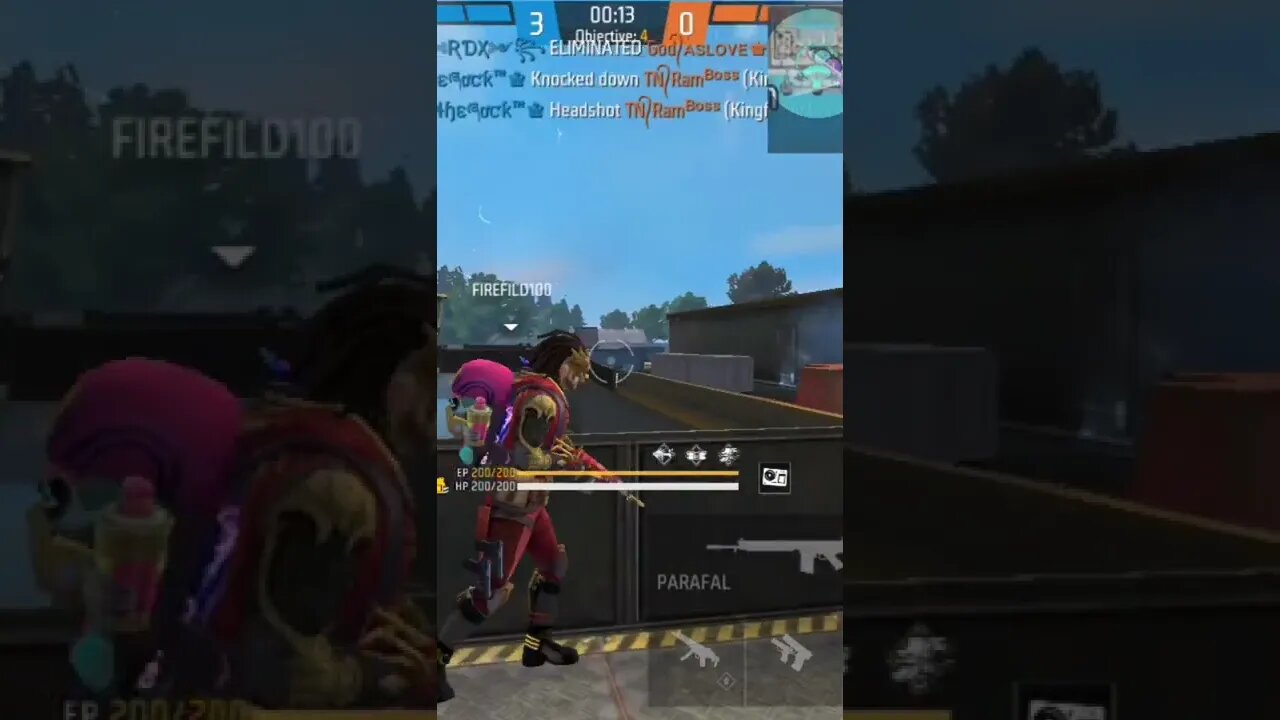 জুম করে দূর থেকে শত্রুকে শেষ করে দিলাম।#shorts #firefild100