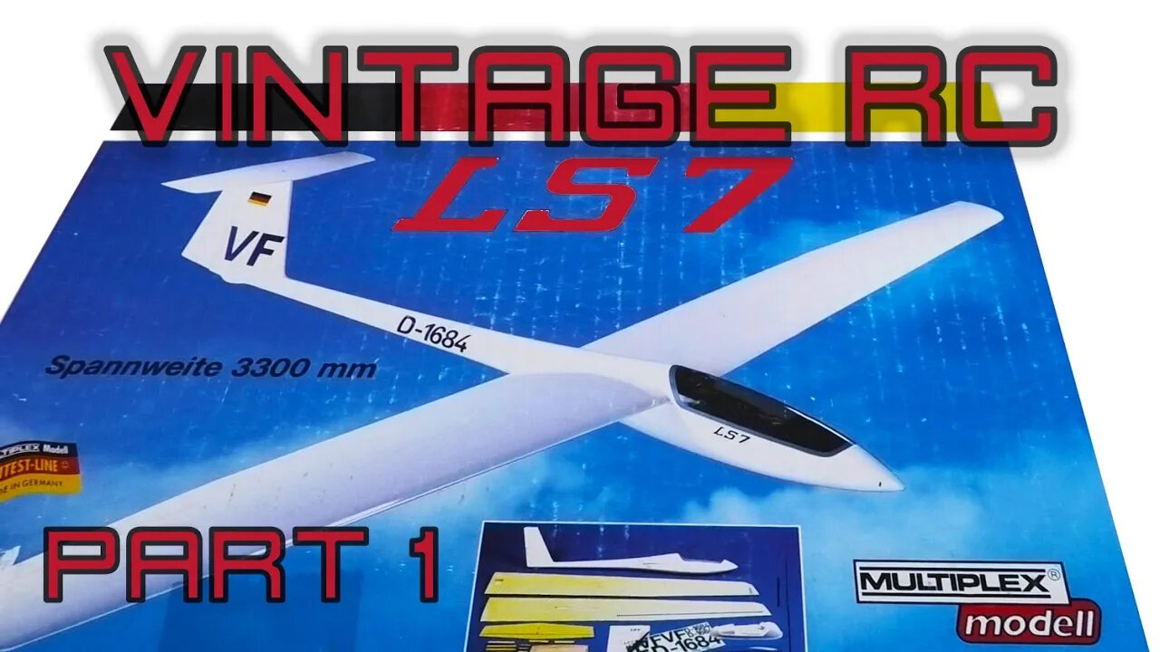 Vintage RC Sailplane Build. Multiplex LS7. Part 1