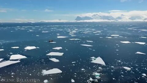 Antarctica @ 4K Scenic @ Relaxation @ Film @ With @ Calming @ Music