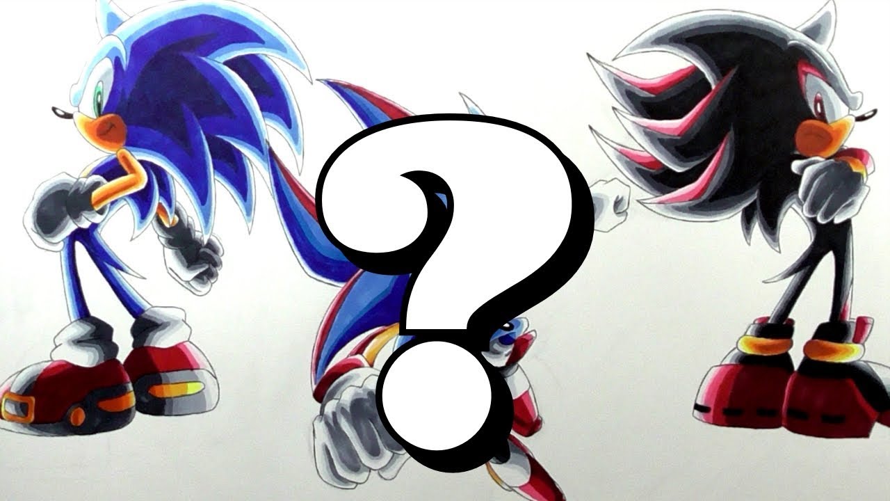 Drawing Shadic - Sonic & Shadow Fusion!