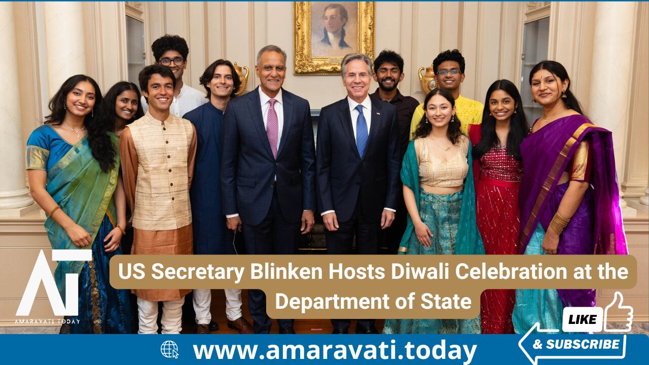 US Secretary Blinken Hosts Diwali Celebration at the Department of State | Amaravati Today