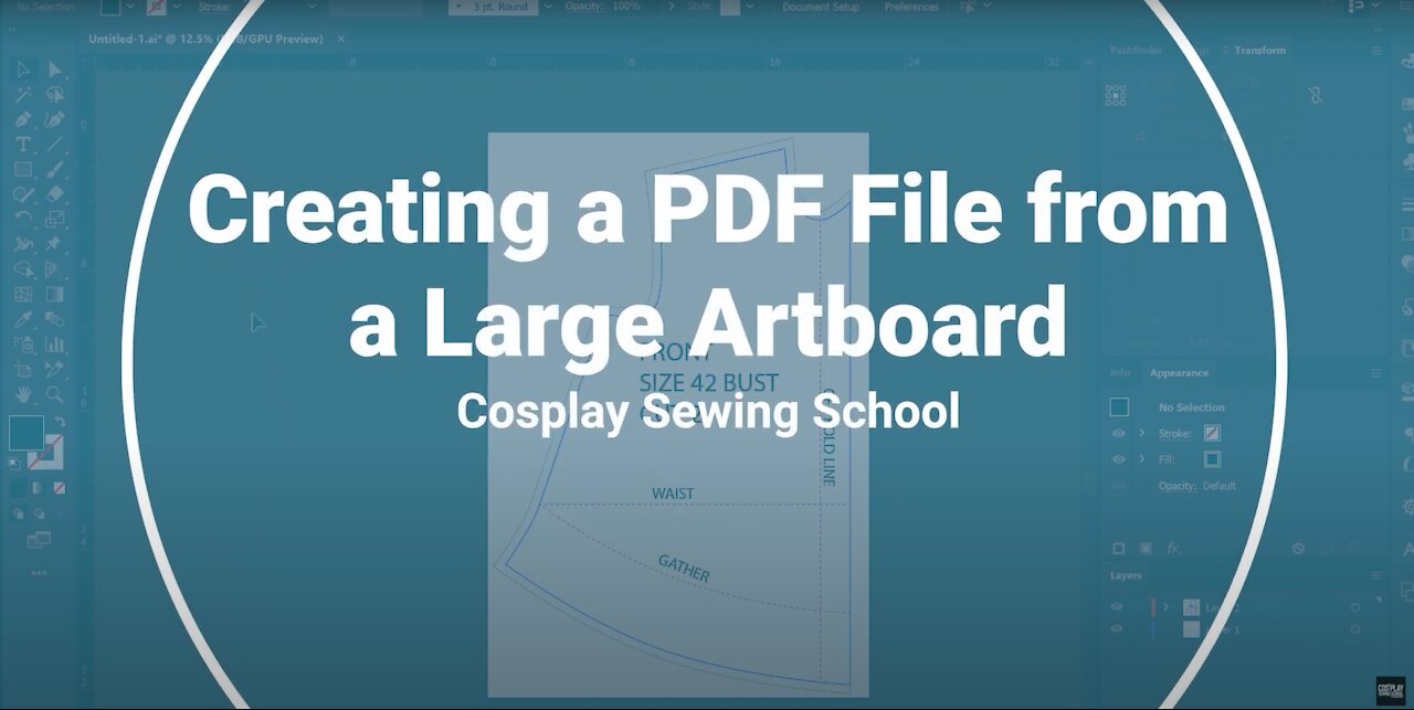 Creating Printable PDF Sewing Patterns in Adobe Illustrator