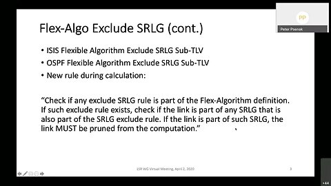 LSR WG Interim Meeting, 2020 04 02