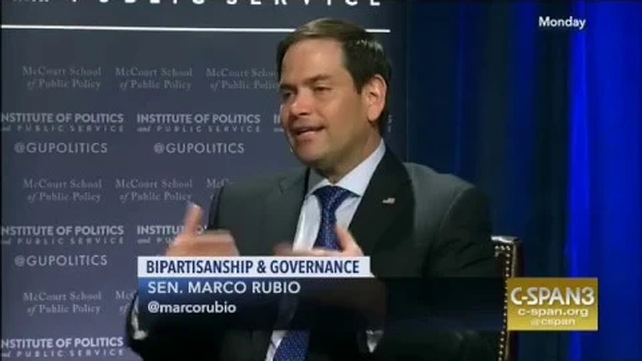 Sen. Marco Rubio on Civility in Politics at Georgetown University