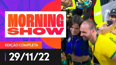 EDUARDO BOLSONARO VIRA MEME NA COPA - - MORNING SHOW - 29/11/22